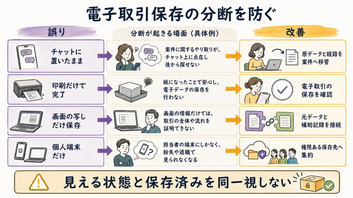 fig5:チャットへの放置とスクリーンショットだけの保存を防ぐ分断対照図
