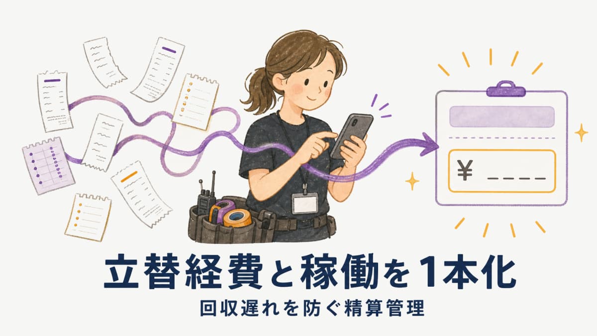 イベントの立替経費・稼働時間の精算管理|回収遅れを防ぐ3つの分断点