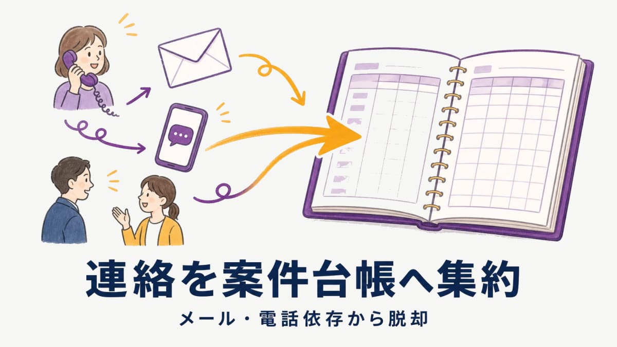イベント制作の情報共有|メール・電話依存から脱却する方法と手順