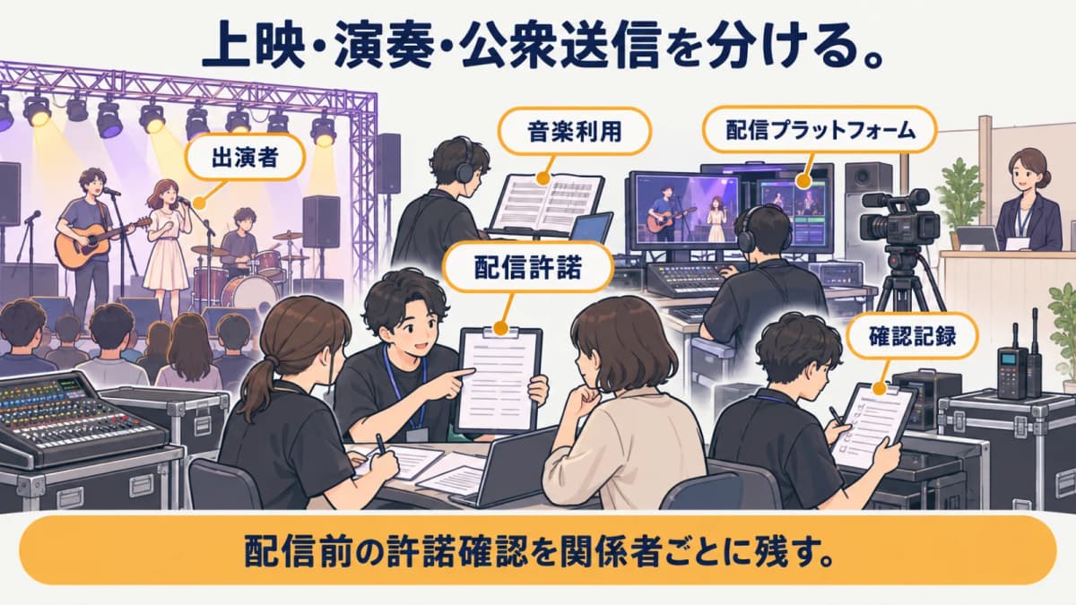 fig2:上映・演奏・公衆送信を分ける