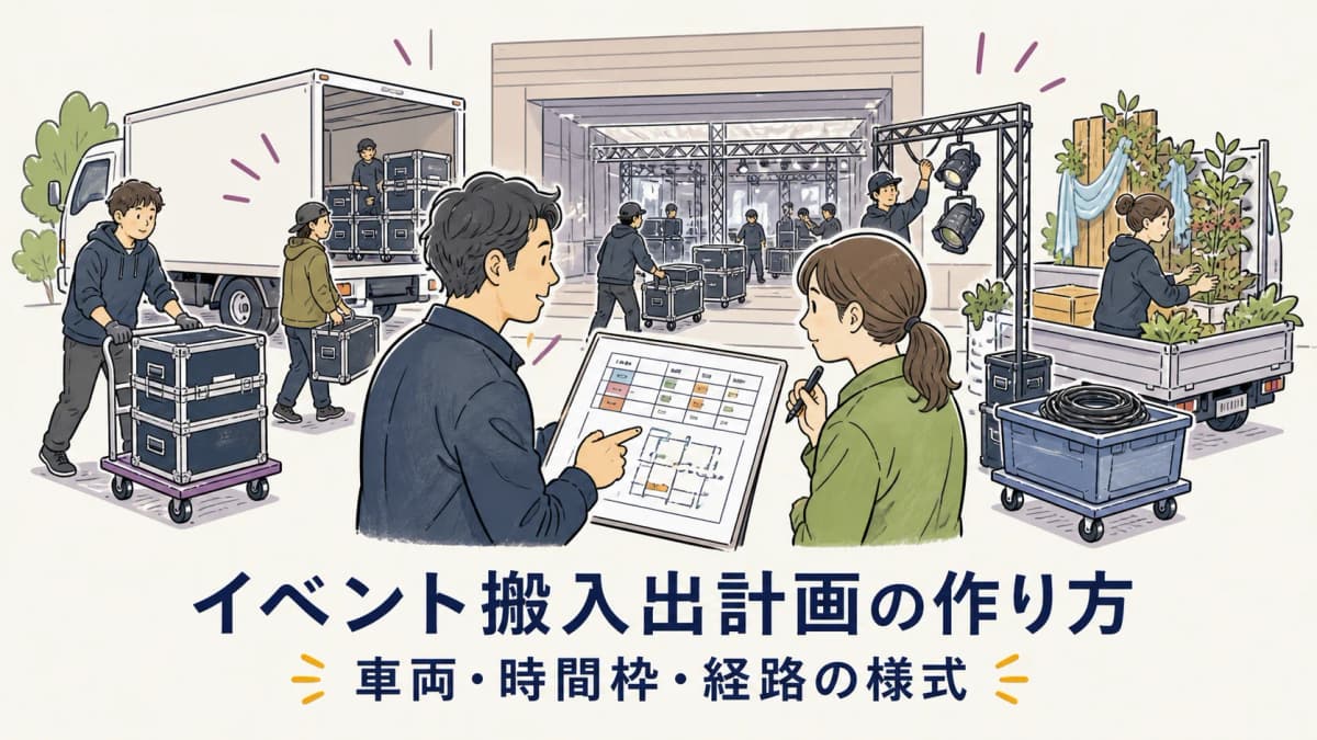 イベント搬入出計画の作り方|車両・時間枠・経路の様式