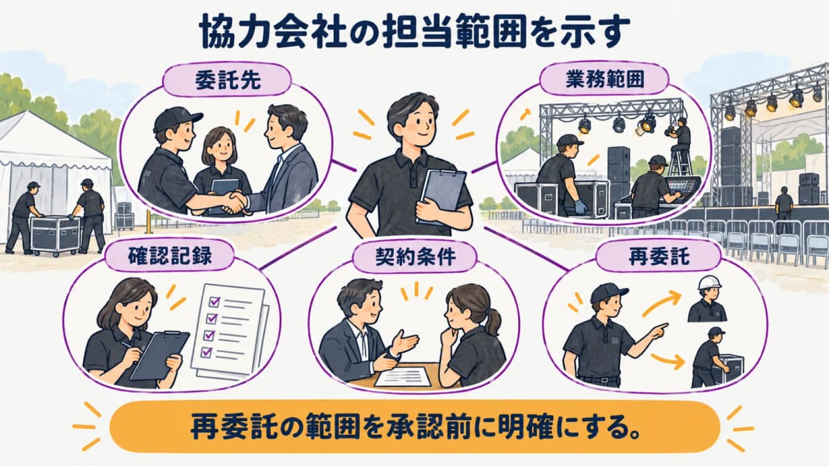 fig3:協力会社の担当範囲を示す