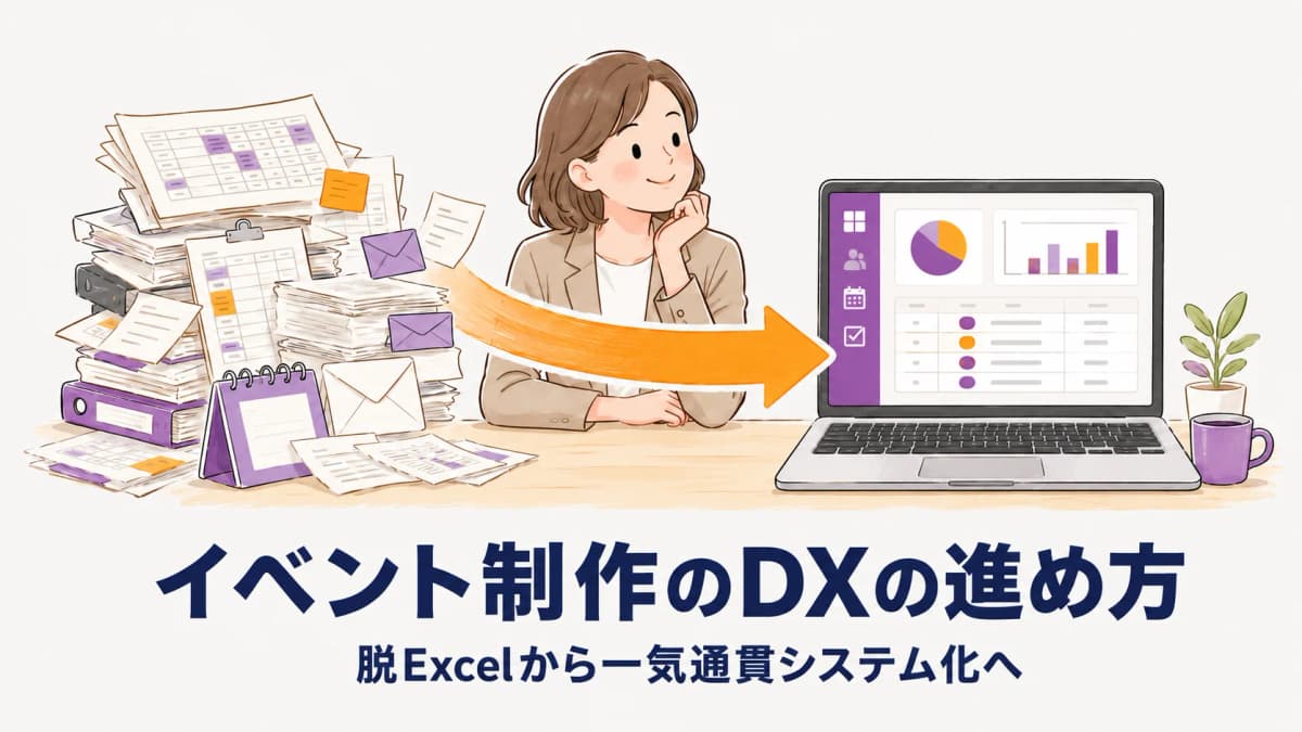 イベント制作のDXの進め方|脱Excelから一気通貫システム化までの手順