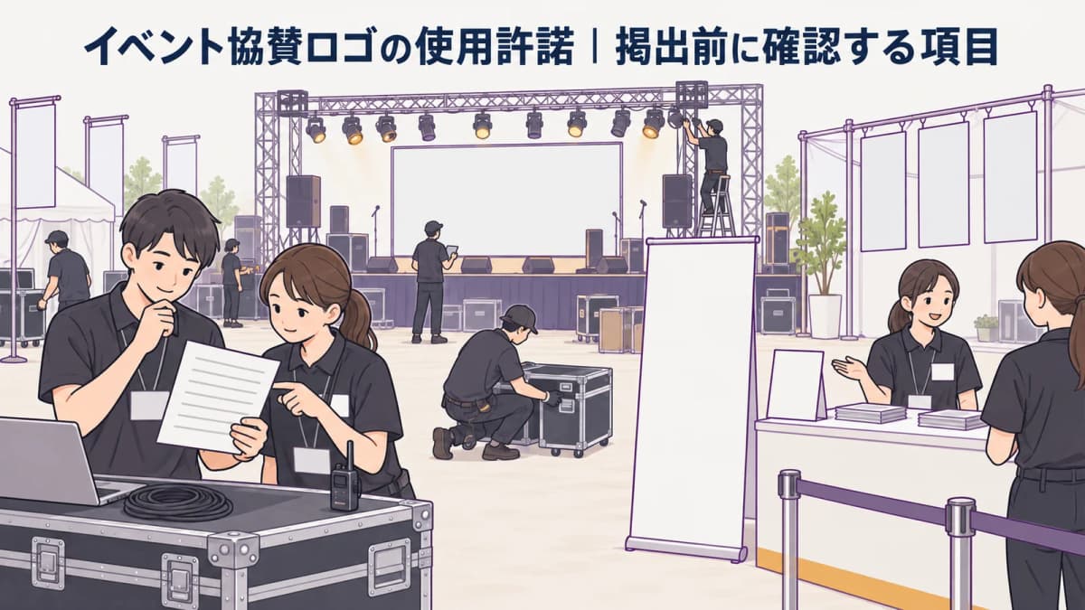 イベント協賛ロゴの使用許諾|掲出前に確認する項目
