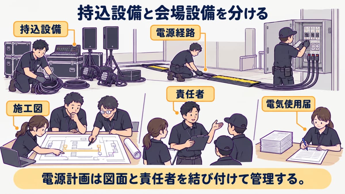 fig3:持込設備と会場設備を分ける
