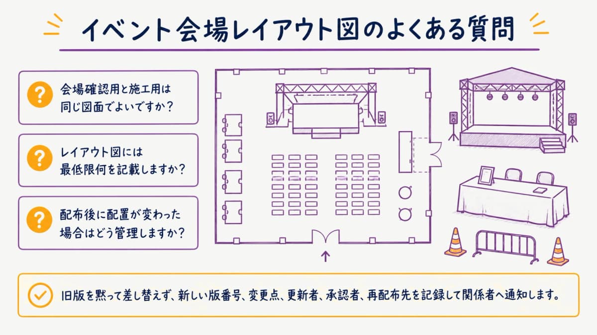 fig4:会場レイアウト図の用途・項目・更新で迷いやすい確認