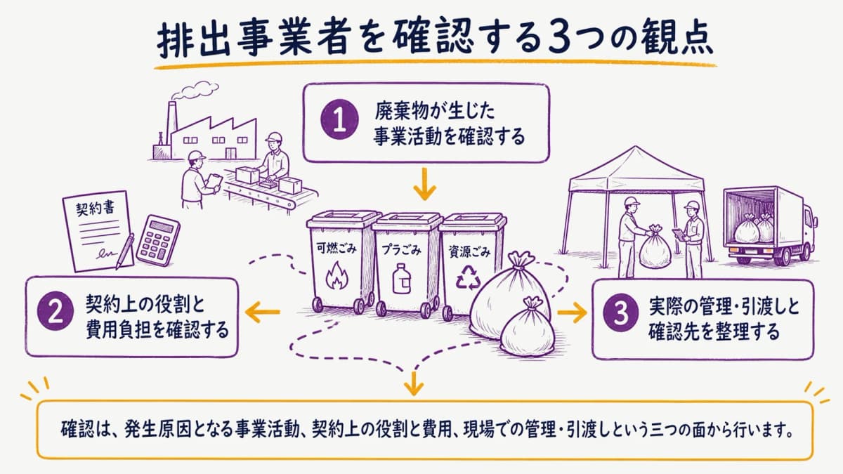 fig2:事業活動・契約・管理実態を確認する三つの観点